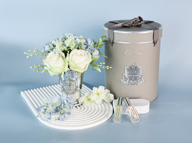 NEW Summer Posy in Blue - Silver Vase | SPS16